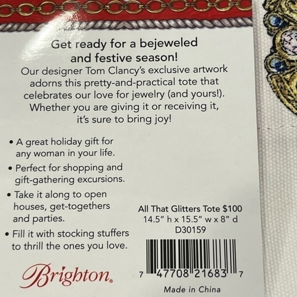 Brighton All That Glitters Canvas Tote In Multicolor - Picture 15 of 16